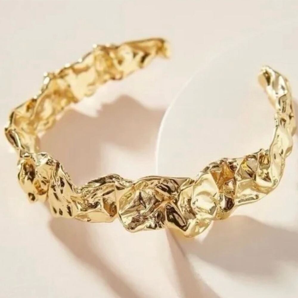 AMBER SCEATS Emery Cuff 24k gold plated brass $169